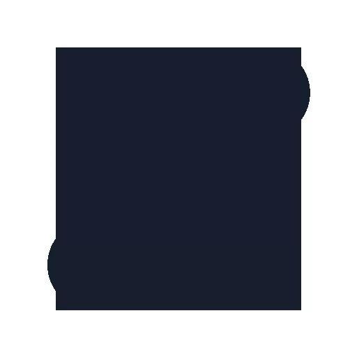 a black and blue symbol