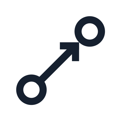 a black and blue symbol